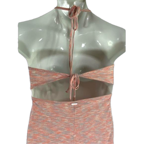 Volcom Race 2 Space Fitted Midi Length Halter Dress Size L NWOT SKU0154 - Picture 9 of 11